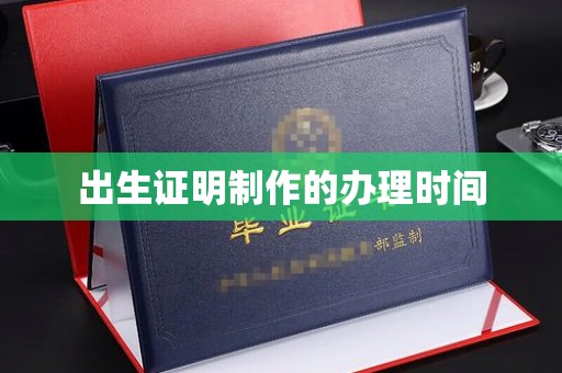 从江出生证明制作的办理时间