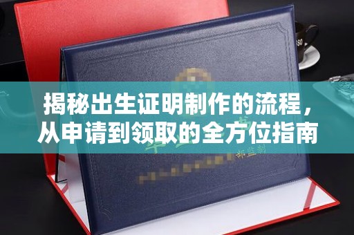 从江揭秘出生证明制作的流程，从申请到领取的全方位指南