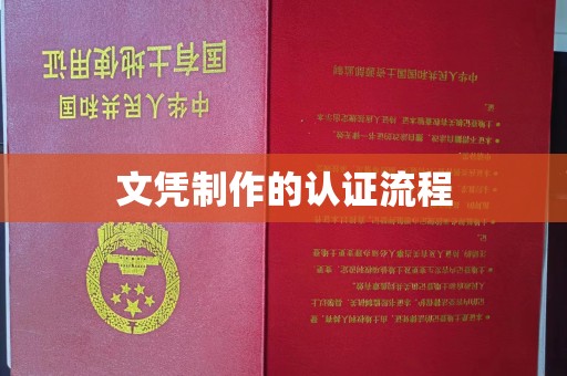 从江文凭制作的认证流程