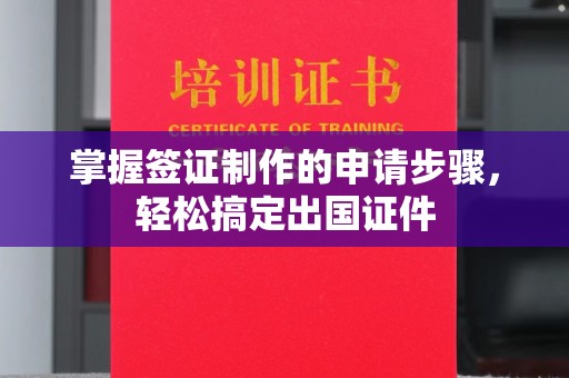 从江掌握签证制作的申请步骤，轻松搞定出国证件