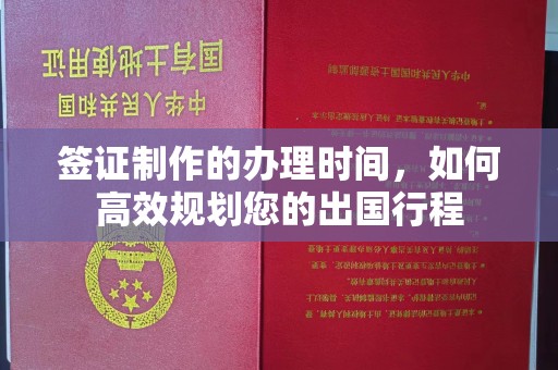 从江签证制作的办理时间，如何高效规划您的出国行程