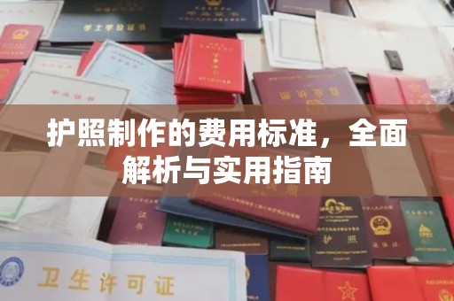 从江护照制作的费用标准，全面解析与实用指南