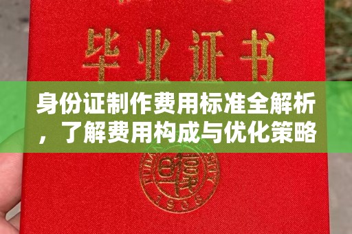 从江身份证制作费用标准全解析，了解费用构成与优化策略