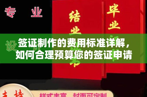 从江签证制作的费用标准详解，如何合理预算您的签证申请成本